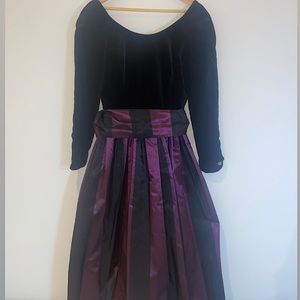 Laura Ashley Velvet Festive Evening Gown